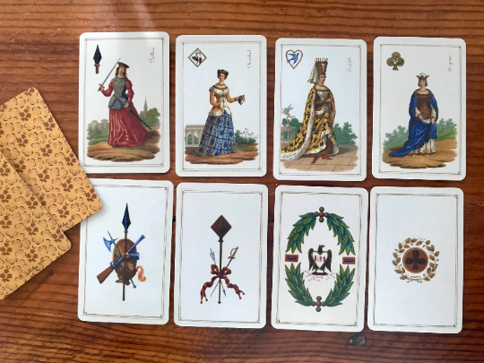 フランスアンティーク　1890年コミュニオンカード ダンスカード フランスアンティーク ジャポニズム カルネドバル